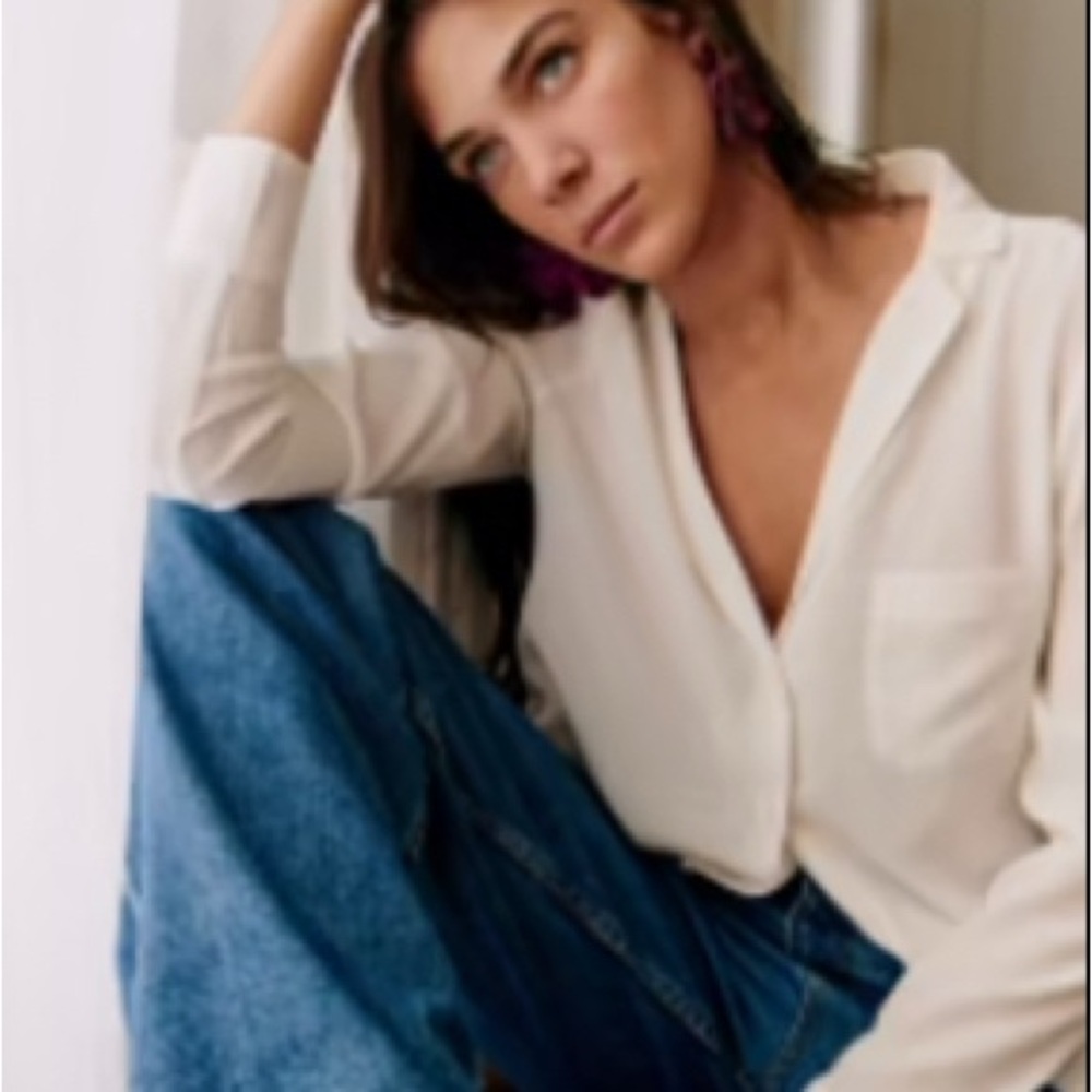 Sézane Florence silk shirt